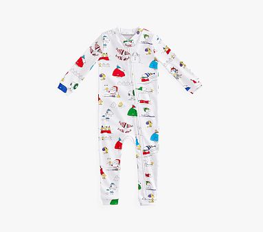 Organic Peanuts® Snoopy® Holiday Footless Nursery Pajama, 12-18 Months, White Multi