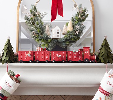 Wood Train 3-D Advent Calendar