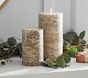 Flicker Flameless Sugared Birch Candle Pillars