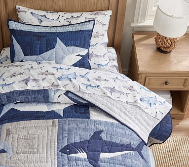 Patchwork Heritage Shark Quilt &amp; Shams