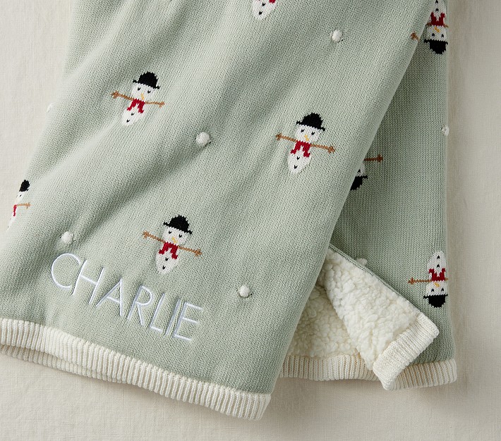 Snowman Baby Blanket