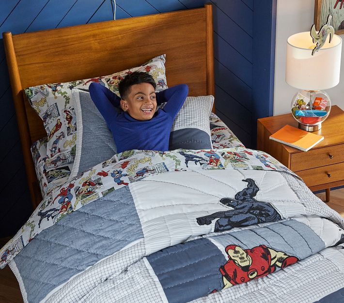 Pottery barn marvel sheets hotsell