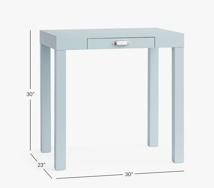 Small white parsons desk sales
