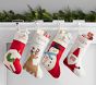 west elm x pbk Modern Snowman Felt Christmas Stocking