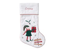 Boy Elf Candy Cane Lane Stocking