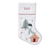 Snowman Candy Cane Lane Stocking