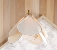 Linen Flower Pendant