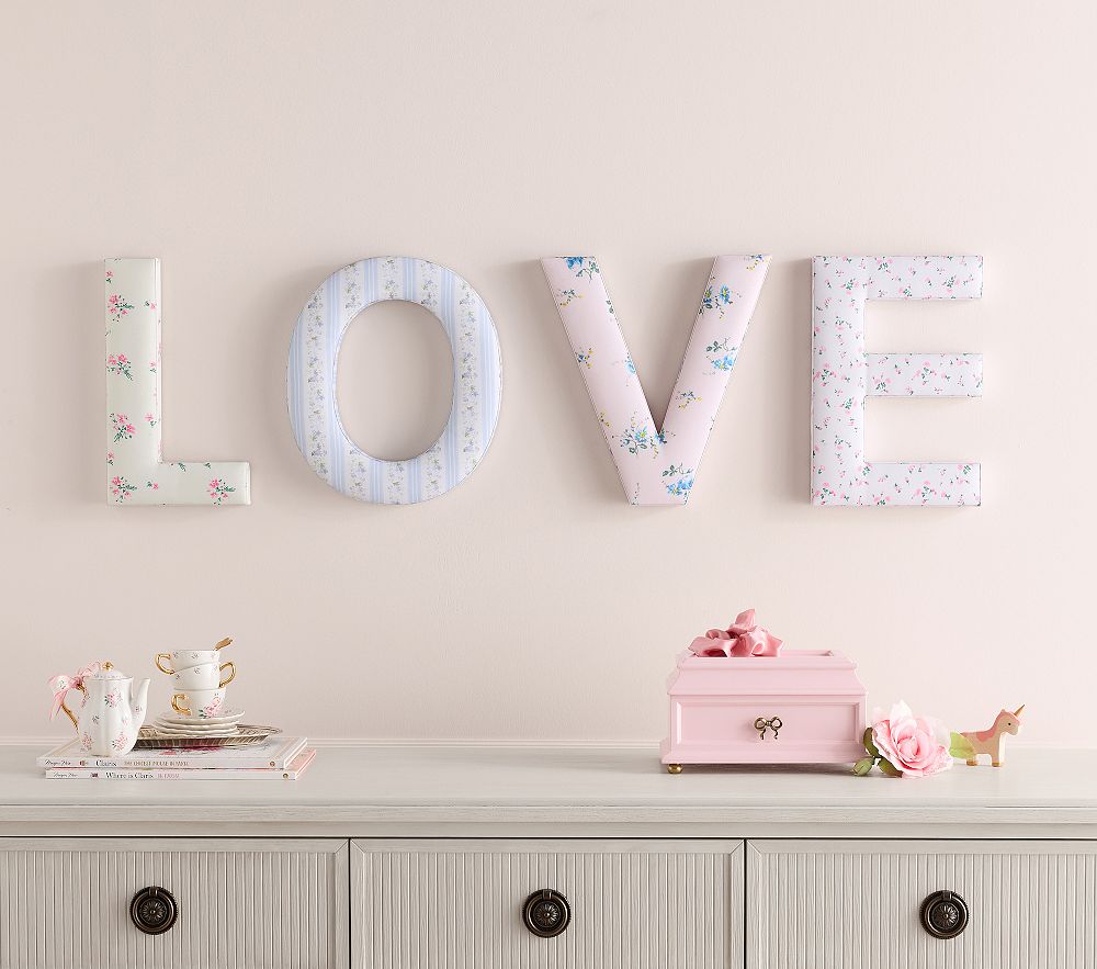 LoveShackFancy Dimensional Fabric Love Decor