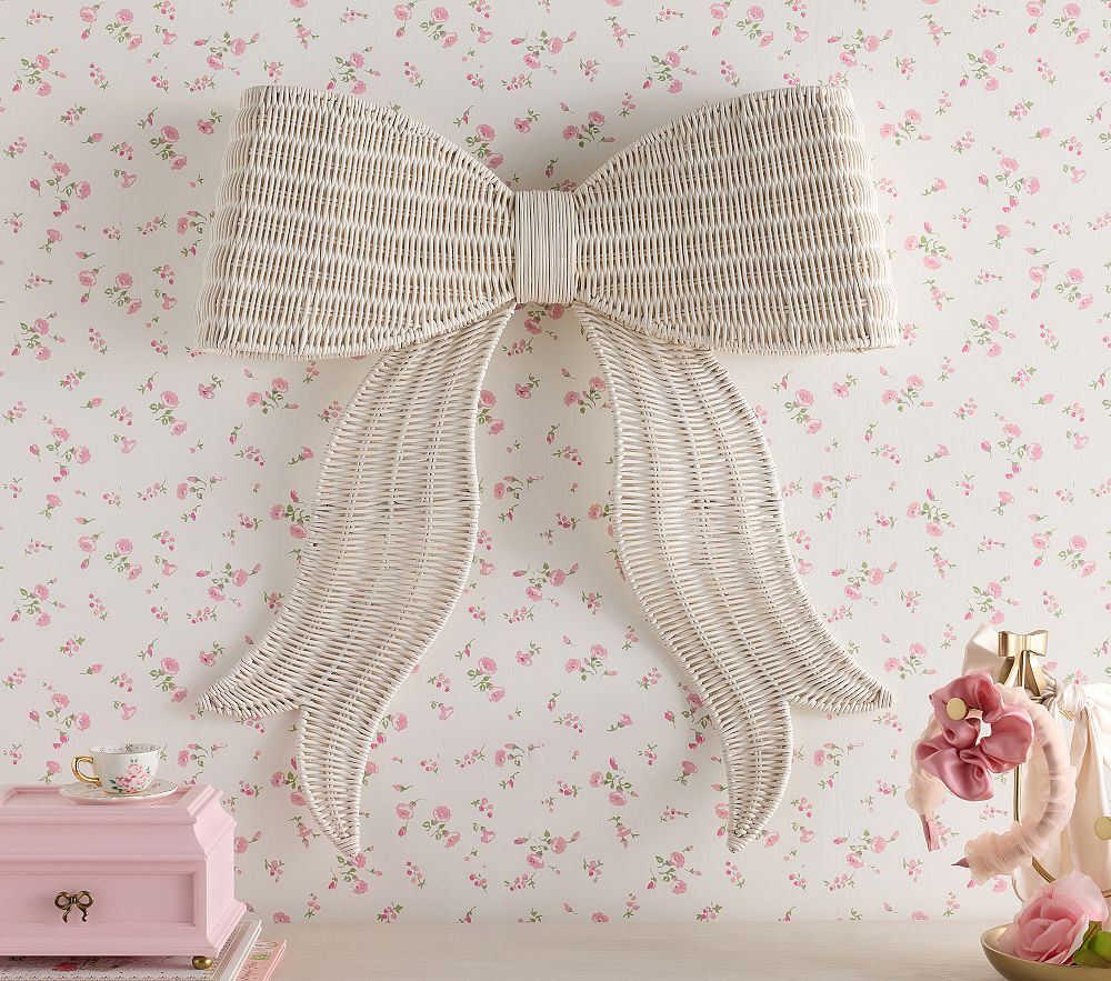 LoveShackFancy Rattan Bow Decor