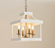 Scalloped Lantern Chandelier (12")