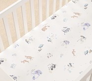 Avery Animals Organic Crib Fitted Sheet