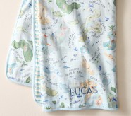 Layton Map Oversized Muslin Baby Blanket