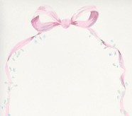 LoveShackFancy Bow Picture Perfect Organic Crib Fitted Sheet