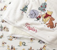Disney's Winnie the Pooh Holiday Heirloom Baby Blanket