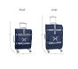 Mackenzie Navy Pink Multi Hearts Spinner Luggage