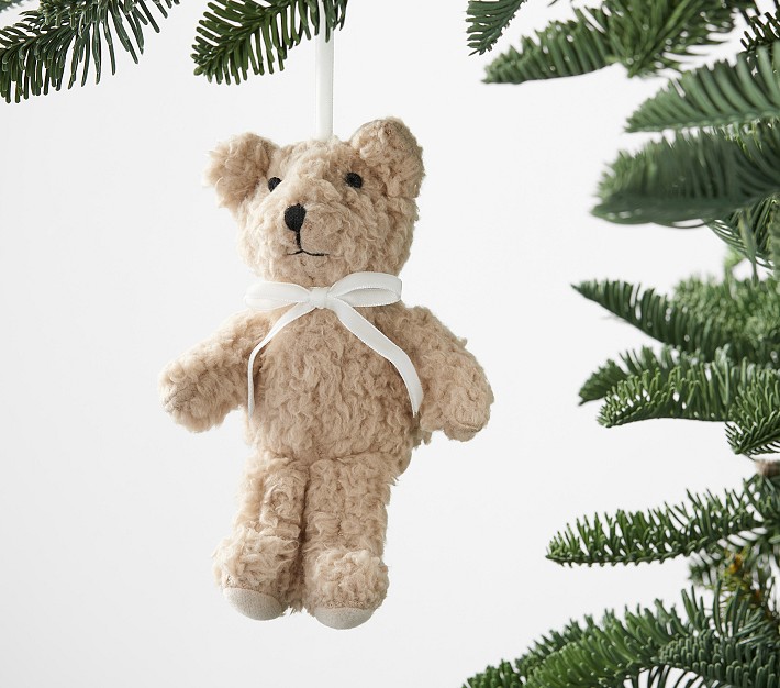 Oatmeal Sherpa Bear Ornament