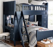 Camp Single Loft System & Lower Bed Set