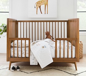 west elm x pbk Mid Century Toddler Bed Conversion Kit Pottery Barn Kids