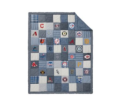 <i>MLB™</i> Patchwork Quilt, Single, Multi