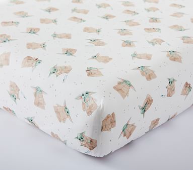 <em>Star Wars</em> Grogu™ Organic Crib Fitted Sheet