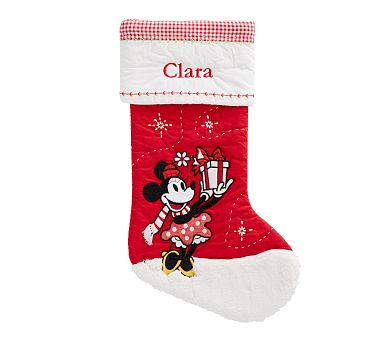 Disney Minnie Mouse Quilted Christmas Stocking