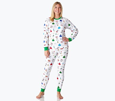 Peanuts® Snoopy® Holiday Organic Cotton Adult Pajama Set
