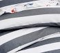 Chambray Stripe Organic Duvet &amp; Shams