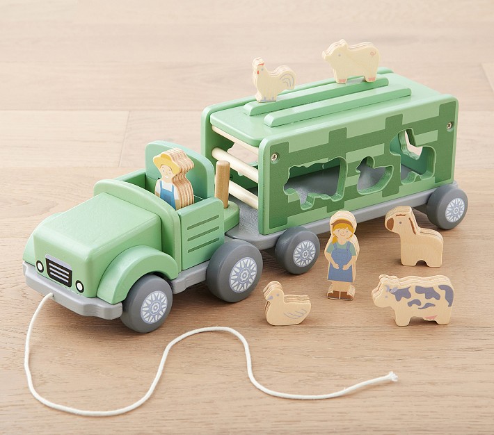 Farm Animal Shape-Sorter Pull Toy