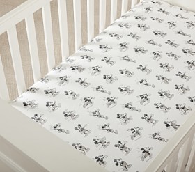 mickey mouse crib sheet set