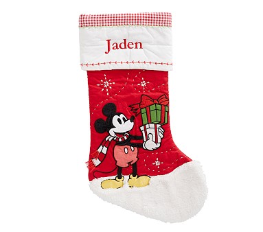 Disney Mickey Mouse Quilted Christmas Stocking
