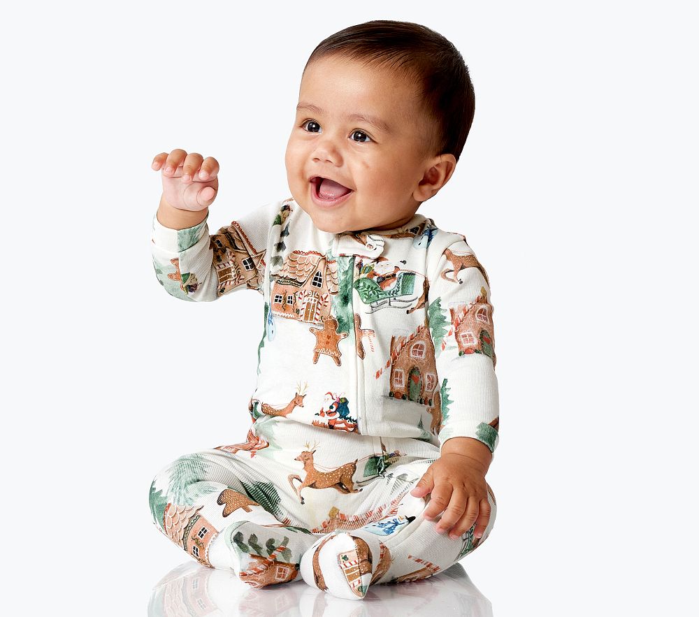 Gingerbread Organic Cotton Baby Pajama