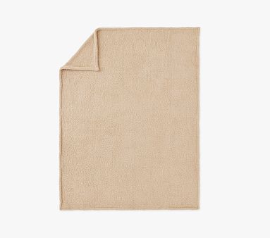 Sherpa Bed Blanket, Single, Honey