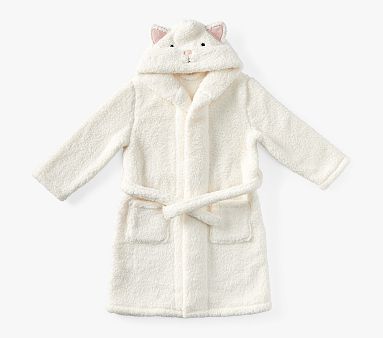 Kitty Critter Robe , Medium , Ivory