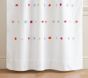 Bright Pom Pom Blackout Panel, 96", White Multi