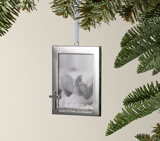 Penguin Photo Frame Ornament Danforth Pewter Silver Photo Frame