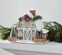 Classic Light-Up Mantel Village, Plaid Tree Farm