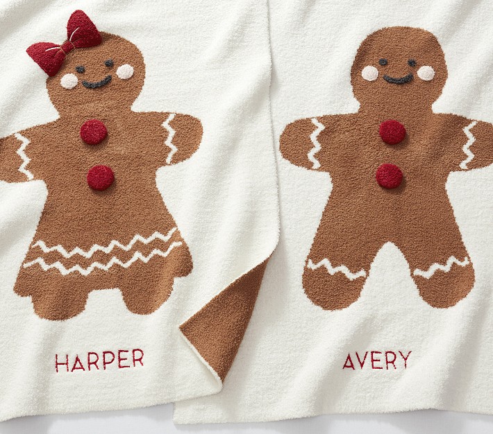 Fuzzy Gingerbread Baby Blanket