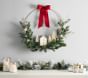 Light-Up Demi Village Wreath Decor