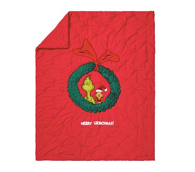 Grinch Wreath Comforter