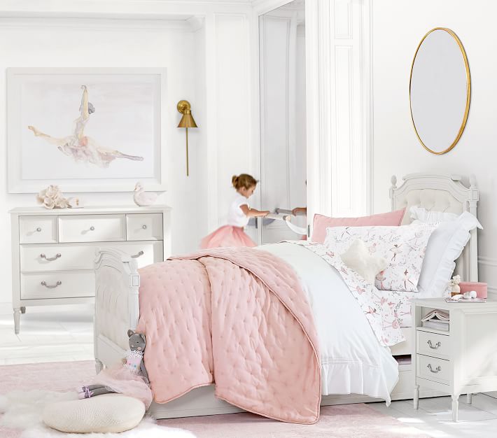 Ballerina Printed Organic Sheet Set & Pillowcases | Pottery