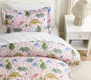 Floral Dino Organic Duvet Cover & Shams