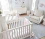 Butterfly Stripe Organic Crib Fitted Sheet