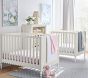Butterfly Stripe Organic Crib Fitted Sheet