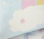 Rainbow Fuzzy Wedge Pillow