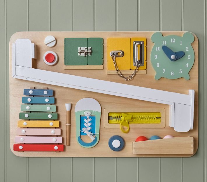Wooden Busy Board | Pottery Barn Kids