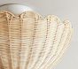 Rattan Bubble Flush Mount (18&quot;)