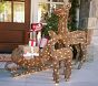 Twinkle Lights Rattan Deer