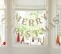 Oversized Silver Glitter Merry Christmas Garland