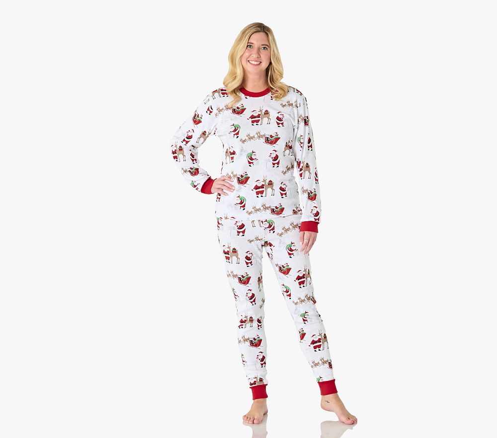 Adult Heritage Santa Organic Cotton Pajama Set