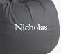 Anywhere Beanbag&#8482;, Charcoal Twill Slipcover Only